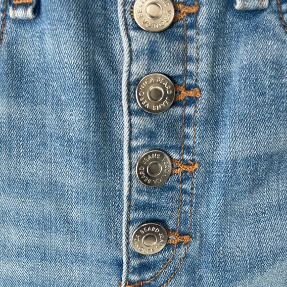 Veronica Beard Carolyn 10" Baby Boot Raw Hem Cropped Jeans Blue Size 26 - Picture 3 of 10